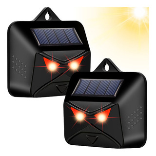 2x Repelente Solar Noturno De Animais Afasta C Obra Gato E 2x Repelente Solar Noturno De Animais Afasta C Obra Gato E