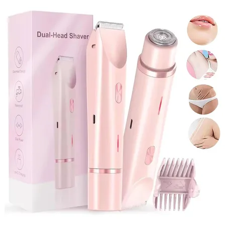 Depiladora De Bikini Para Mujer Electrica Doble Cabeza 2in1