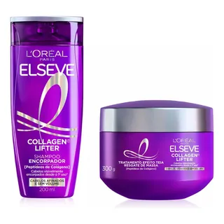 Kit Elseve Colágeno Lifter Sh Encorpador + Máscara Massa