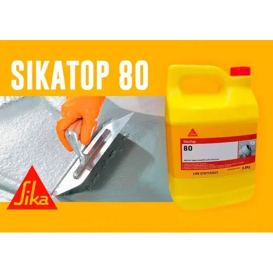 Sika Aditivos Sikatop 80 - Impermeabilizante Galón