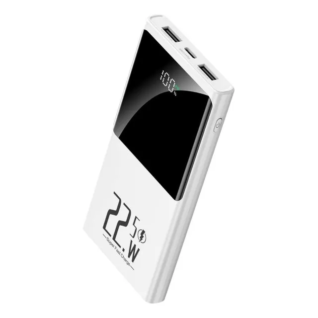 Power Bank 10000mah 22.5w Batería Portátil Tipo C 2 Usb Pila