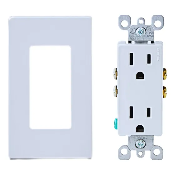 12 Jgos Contacto Dúplex  5325w + Placa 803010sw Leviton