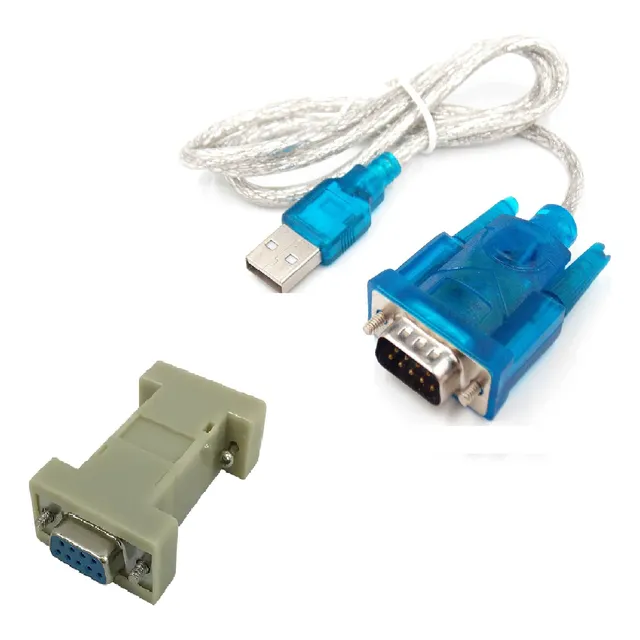 Cable Adaptador Usb A Rs-232+ Cupla Db9 Doble Hembra Centro