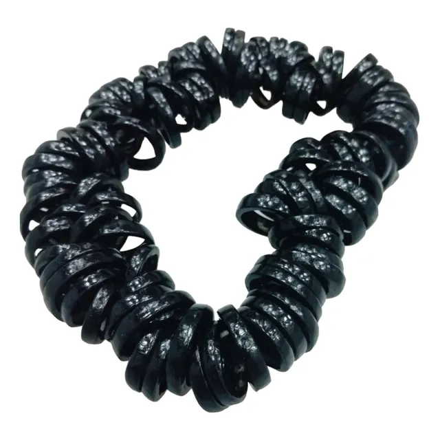 Anel De Coco Preto C/ Brilho 100 Unidades  Tamanhos Sortido