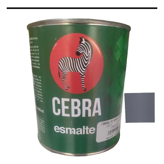 Pintura Esmalte Cebra 1/4 Gris Oscuro 