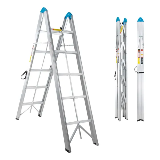 Escalera Plegable Aluminio 5 Escalones Fold A Step Portátil