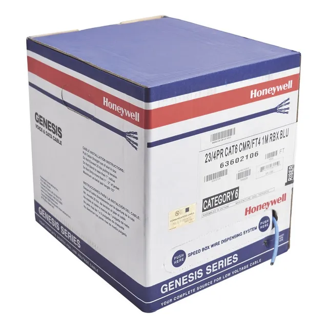 Cable 305m Utp Cat6 Azul Ul 350mhz Cctv, Datos Control Rs485