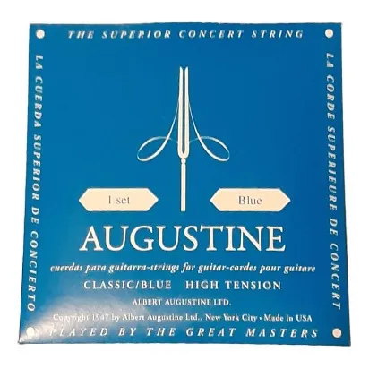 Juego De Cuerdas Augustine Blue Para Guitarra Clásica 