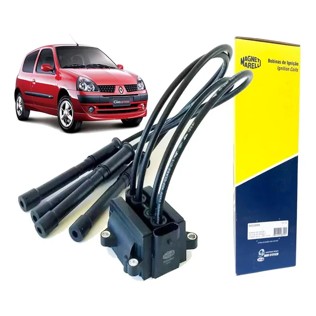 Bobina Ignição Com Cabo Clio Sandero Logan 1.0 16v Flex 07/.