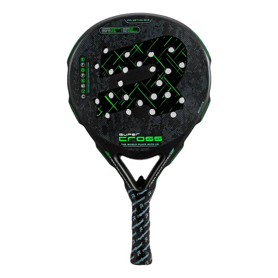 Paleta Royal Padel Super Cross Color Negro - Verde