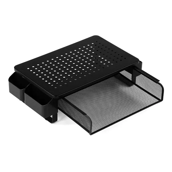 Soporte Elevador Para Monitor Gadnic De Metal Con Cajón