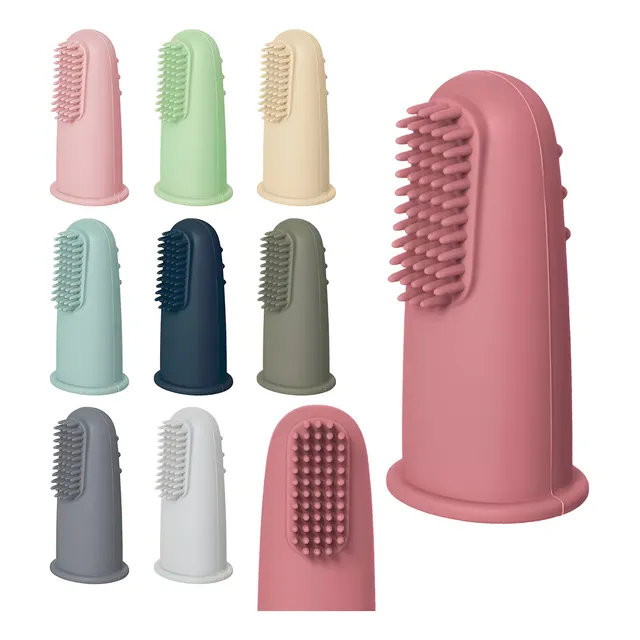 Cepillo Dedal Bebé Silicona Suave Bpa Free Masaje Encías 0m+