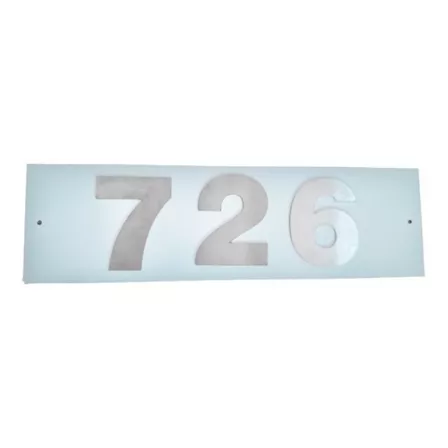 Placa + 3 Numeros Ac Inox 12 Cm Direccion Casa Domicilio