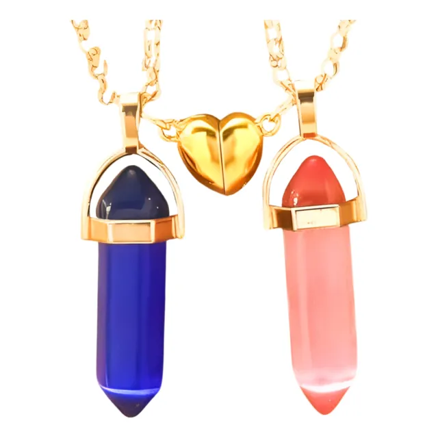Collares De De Acero Inoxidable Amistad Cadena Cuarzo Pareja