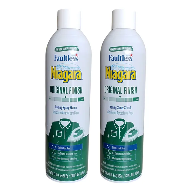 Niagara De Almidón En Aerosol Faultless Original 585ml 2 Pz.