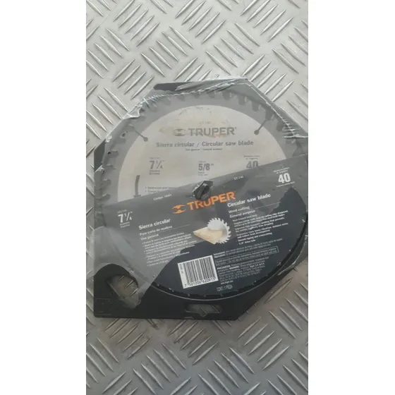 Disco  Pra Corte De Madera Truper De 7  1/4