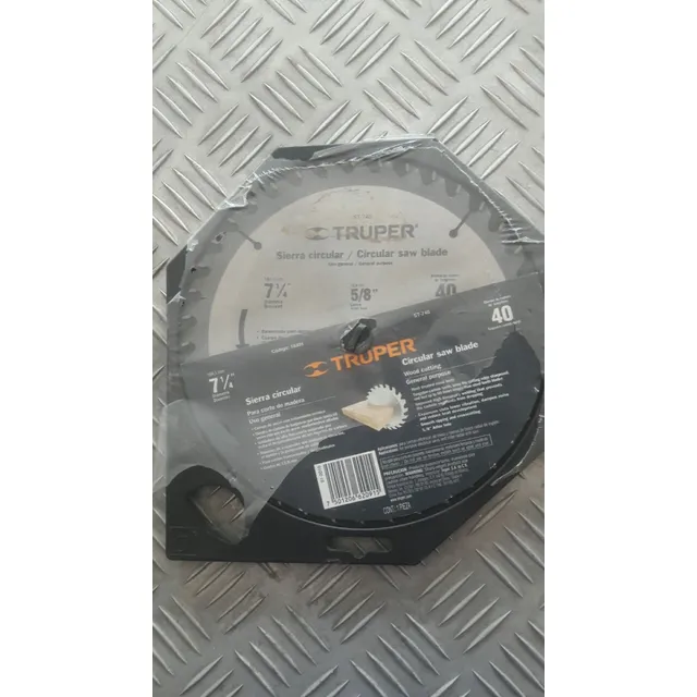 Disco  Pra Corte De Madera Truper De 7  1/4