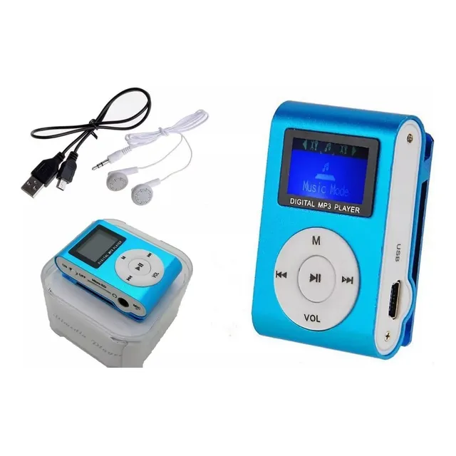 Reproductor Mp3 C/display Cuerpo Metálico. 16 Gb