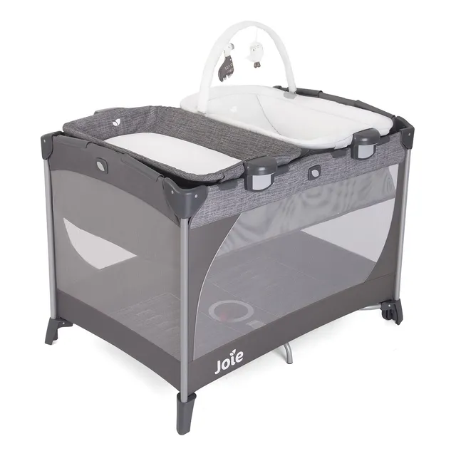 Cuna Corral 3 En 1 Cambiador Hamaca Viaje Joie Linen