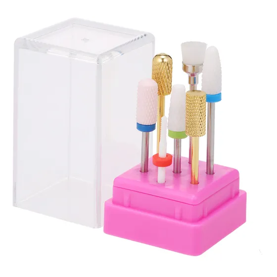 Conjunto De Brocas Para Unhas, 7 Peças De Brocas De Unhas, F