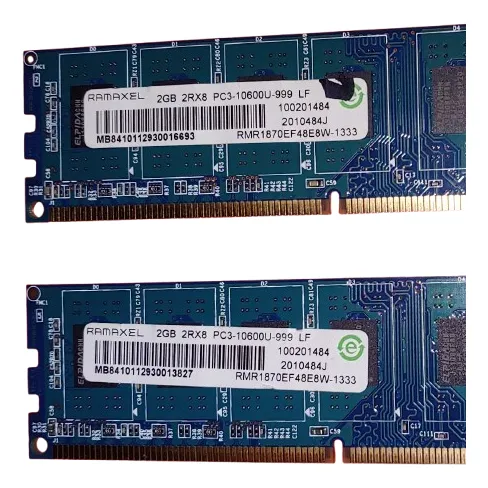 Memoria Ram Ramaxel Ddr3 2gb 2rx8 Pc3-10600u 1333mhz Pc Dimm