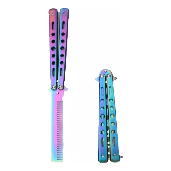 Is Cuchillo Mariposa Color Práctica Cuchillo Peine De