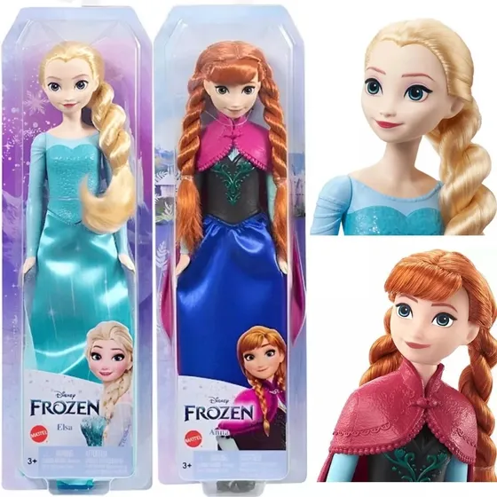 Kit 2 Bonecas Frozen Anna E Elsa 30cm - Mattel