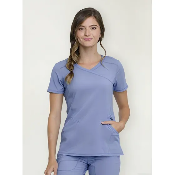 Top Cherokee Infinity Para Mujer, Estilo Mock Wrap