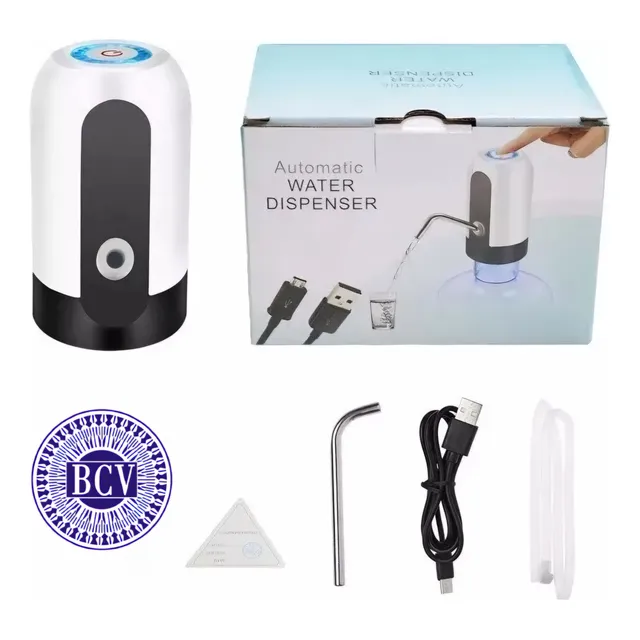 Dispensador De Agua Electrico Para Botellon Usb Recargable 