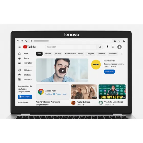 Monitor Pc Notebook Vga Lenovo 18,5 C/alto Falante S/base