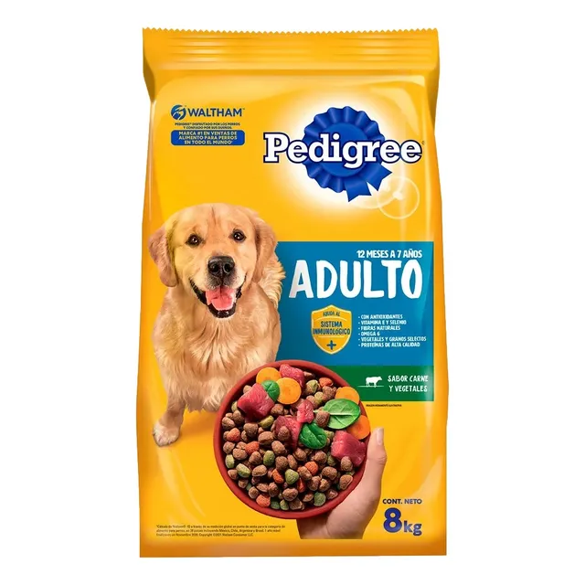 Pedigree Adulto 21kg + 2 Pouch + Biscrok