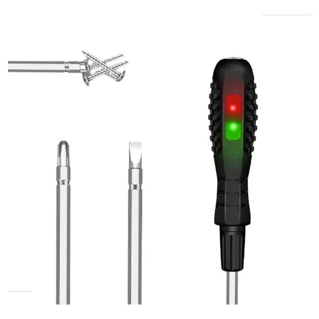 Chave De Teste Corrente Elétrica Caneta Com Luz De Led