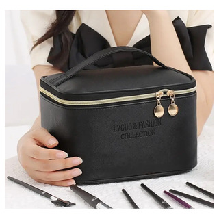 Bolsa De Cosméticos De Mano De Cuero Pu De Estilo Coreano De Bolsa De Cosméticos De Mano De Cuero Pu De Estilo Coreano De