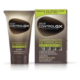 Shampoo Redutor De Grisalhos Grecin Control Gx Para Todas Os Tons Cabelo 118ml Shampoo Redutor De Grisalhos Grecin Control Gx Para Todas Os Tons Cabelo 118ml