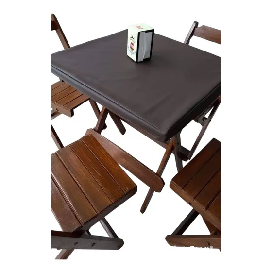 Kit 10 Capa Mesa Madeira Medidas 70x70 Açaí Sorveteria Bar