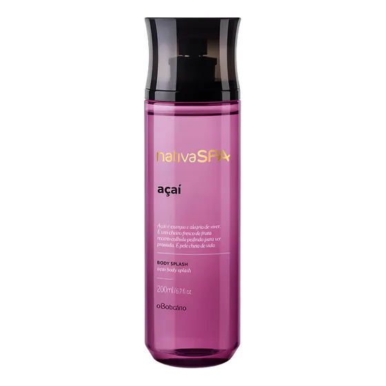 Body Splash Acai 200ml Nativa Spa Oboticario
