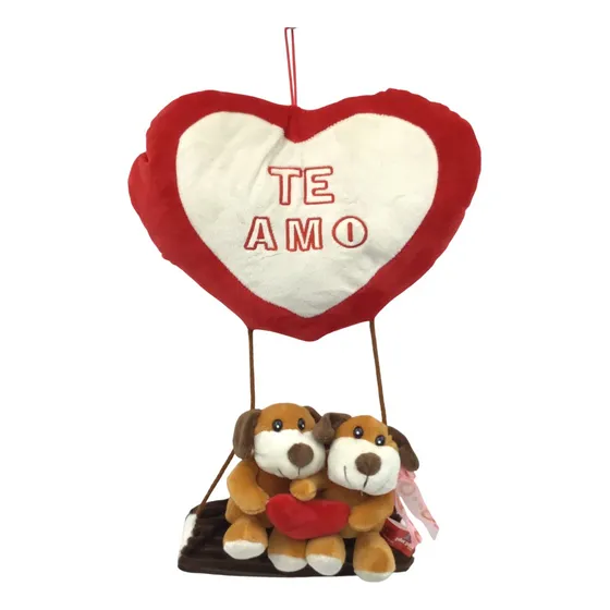 Peluche Phi Phi Toys Pareja De Perros En Tronco Ub