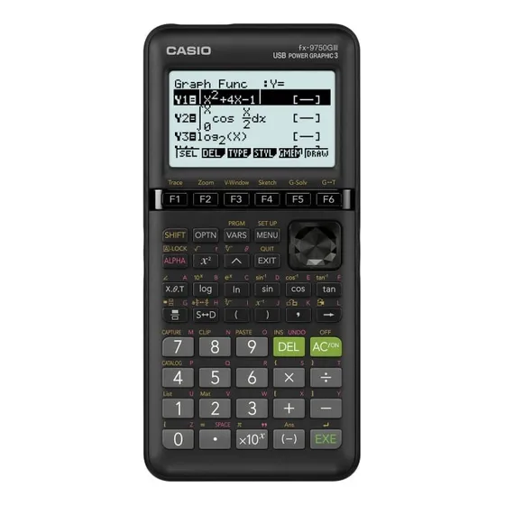 Calculadora Casio Fx9750 Giii Gráfica Estándar Pantalla Lcd Color Negro