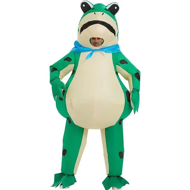 L Traje De Rana Inflable Divertido Juego De Roles Traje De