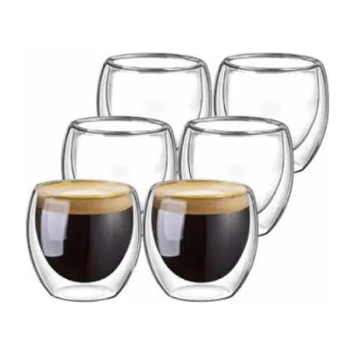 Tazas Transparentes Set De 6