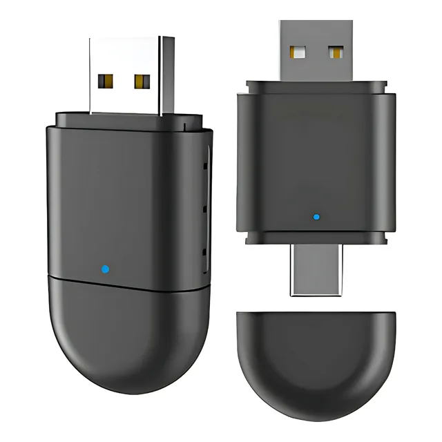 Adaptador Inalámbrico Android Auto Carplay 2 En 1 Dual Usb