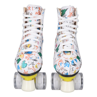 Patines De 4 Ruedas, Doble Hilera, Color Blanco Patines De 4 Ruedas, Doble Hilera, Color Blanco