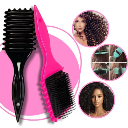 Escova Gringa Fitagem Raquete Cabelo Cacheado Definidora Modeladora Cacho Profissional Mariazinha Sortida/aleatório