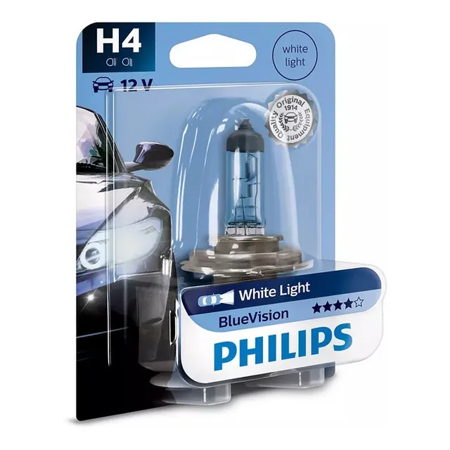 Lampara H4 Philips Blue Vision Simil Xenon Honda Biz 125