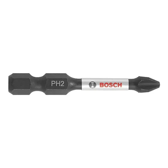 Punta De Taladro Estría Bosch Impact #2 X 2 Pulgadas 4 Pzas