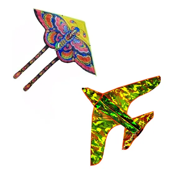 Combo Barrilete Mariposa Ba186 + Avion Camuflado Ba131