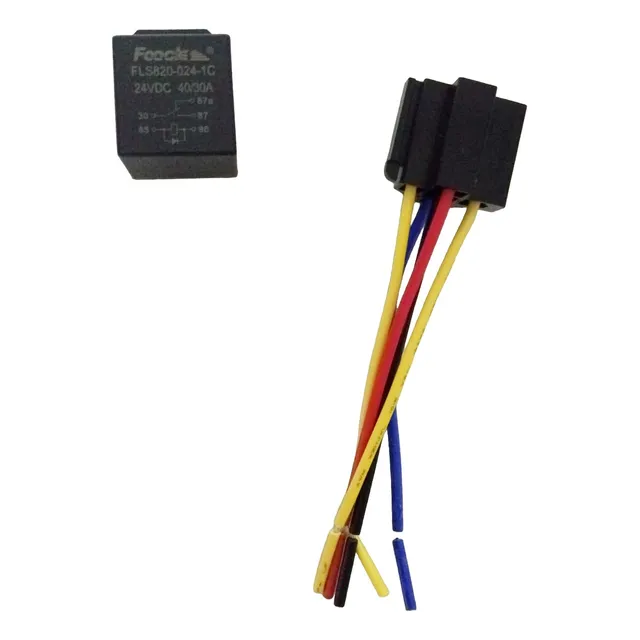 Relay Con Socket Para Gps Tracker Apagado Remoto 24 Volts $