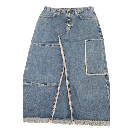 Falda Larga Jean Marca Benetton Talla 12