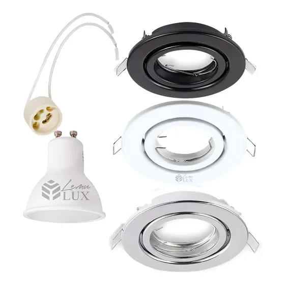 Pack 6 Focos Embutido Dirigible 6 Ampolleta Gu10 - Lemulux | Cuotas sin interés