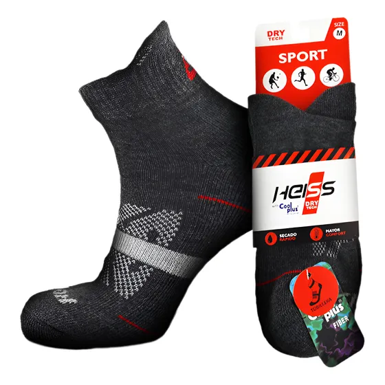 Medias Deportivas Tobilleras, Heiss Sport Dry Tech